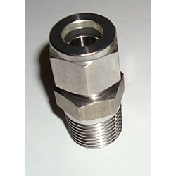 1/2" NPT x 1/2" Tube compression adapter SS