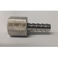 1/4" FEMALE NPT x 1/4" hose barb -  Stainless