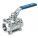 1/2" NPT stainless steel 3 piece ball valve