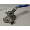 3 way TYPE L 1/2" NPT ball valve