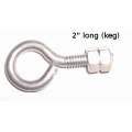 2.0" long Stainless eyebolt keg