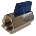 Mini Ball Valve - SS 1/2" NPT FxF