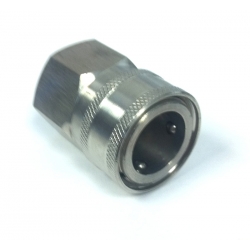 1/2" STAINLESS Quick Disconnect - Female x 1/2" FEMALE Thread