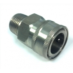1/2" STAINLESS Quick Disconnect - Female x 1/2" Male Thread