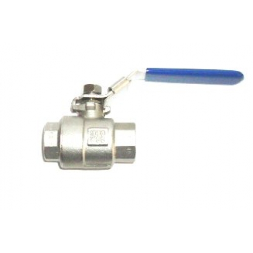 1/2" NPT SS 2 piece ball valve